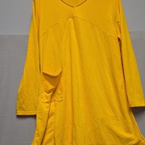 Vibrant Yellow Long Sleeve Top